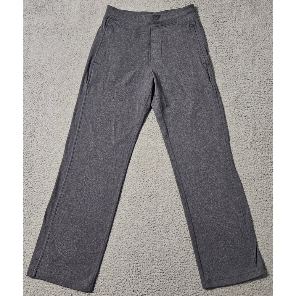 Lululemon Kung Fu Pant Mens Medium Gray Stretch Flap Pocket Sweatpants Straight